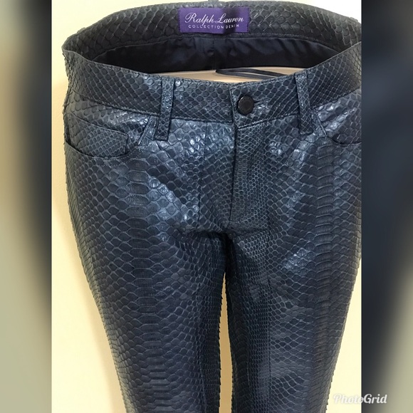 NWOT Ralph Lauren Collection Python Jean - Picture 2 of 8